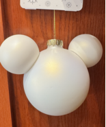 Disney Parks Mickey Mouse Shape White Ornament NEW - $62.82 CAD