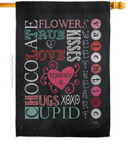 Valentines Subway House Flag Valentine 28 X40 Double-Sided Banner - $36.97