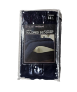 Smoothweave Twin XL Tailored Bedskirt 14in Drop Length Navy Dark Blue 39x80 - $26.05 CAD