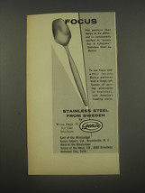 1956 Gense Stainless Steel Ad - Focus - £14.65 GBP