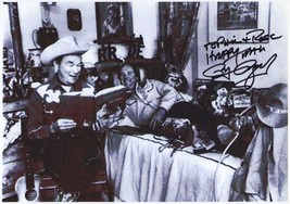 Roy Rogers Jr Reading Book Cowboy Country &amp; Western 12x8 Hand Signed Photo - £15.97 GBP