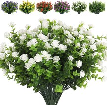 Recutms Artificial Flowers, Fake Outdoor Uv Resistant Plants Artificial Lotus - £28.94 GBP