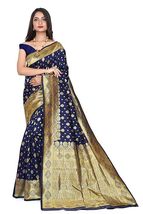 Saree Fabric:- Banarasi Silk Kanchipuram Silk Saree- 5.5 Meter -Blouse-0... - $45.99