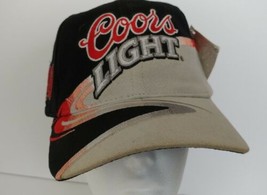 Coors Light Beer Grayish Black Red Baseball Cap Hat NWT Chase Authentics - £10.35 GBP