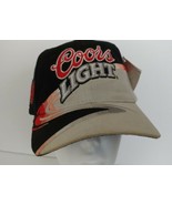Coors Light Beer Grayish Black Red Baseball Cap Hat NWT Chase Authentics - £10.35 GBP