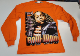 VTG 2000s Orange Lil Bow Wow Doggy Bag Kids Youth Medium Double Side Rap... - £19.76 GBP