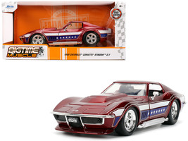 1969 Chevrolet Corvette Stingray ZL1 Red Metallic 1/24 Diecast Car by Jada - $29.99