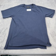 Air Jordan Shirt Womens XL Blue Lightweight Casual Short Sleeve Split Hip Hem - $21.76