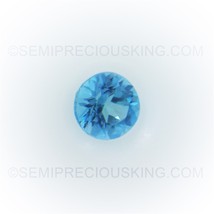 Natural Topaz Round Facet Cut 3X3mm Swiss Blue Color VVS Clarity Loose Gemstone - £1.32 GBP