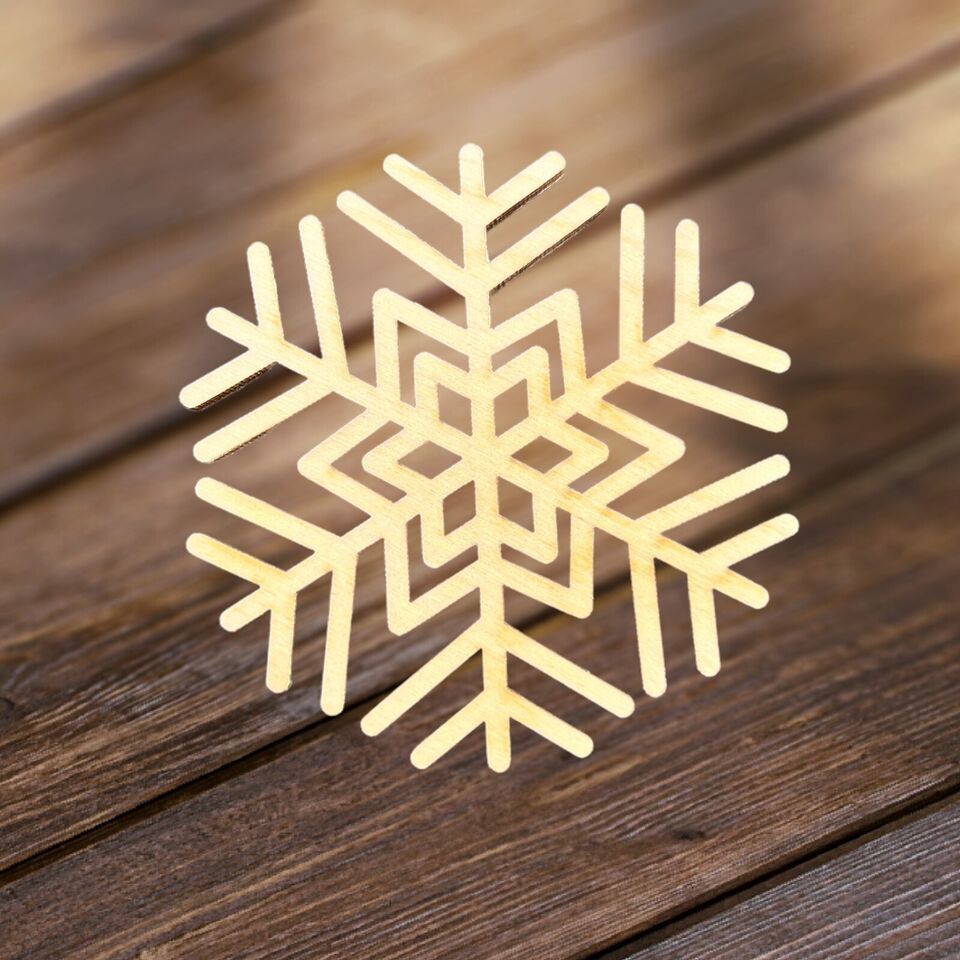 Wooden Christmas Ornament - Holiday Home Decoration 4&quot; With Giftbox - $5.45