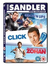 Click/Grown Ups/You Don&#39;t Mess With The Zohan DVD (2011) Adam Sandler, Dugan Pre - £13.99 GBP