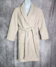 Pottery Barn Women&#39;s Teddy Bear Robe Bathrobe Sherpa Beige Neutral Size ... - $32.99