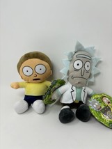 Rick and Morty Toy Plush Set of 2 Cartoon Network 7” New - £17.54 GBP