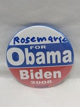 Rosemarie For Obama Biden 2008 Political Pinback 2&quot; - £28.03 GBP