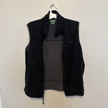 LL Bean Vest Mens Medium Black Fleece Full Zip Polartec Regular Outdoor ... - $321.47 MXN