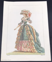 Patricia Nimocks Decoupage Print 18th Century Dress Gabriel de Saint-Aubin 9x12 - £7.08 GBP