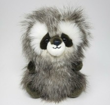 9&quot; Aurora World Mika Raccoon Grey &amp; White Luxe Boutique Stuffed Animal Plush Toy - $19.00
