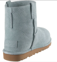 UGG Classic Mini Size 5  Perf Boots Unlined Suede   AVR  Aloe Vera - £63.93 GBP