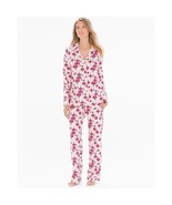 Soma Embraceable Pink Ornaments Print Pajama Set XS Short Top &amp; Pants Set - £36.23 GBP