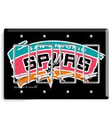 SAN FRANCISCO SPURS BASKETBALL TEAM QUAD GFI LIGHT SWITCH WALL PLATE SPO... - $33.99