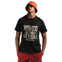 Faith Quote Streetwear Crew Neck Short Sleeve T-Shirts Graphic Tees, Sizes S-4XL - £11.70 GBP