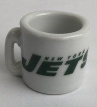 Vintage NFL Mini Coffee Cup Mug New York Jets 1.25&quot; Collectible Miniature - £7.96 GBP