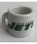 Vintage NFL Mini Coffee Cup Mug New York Jets 1.25&quot; Collectible Miniature - $9.99