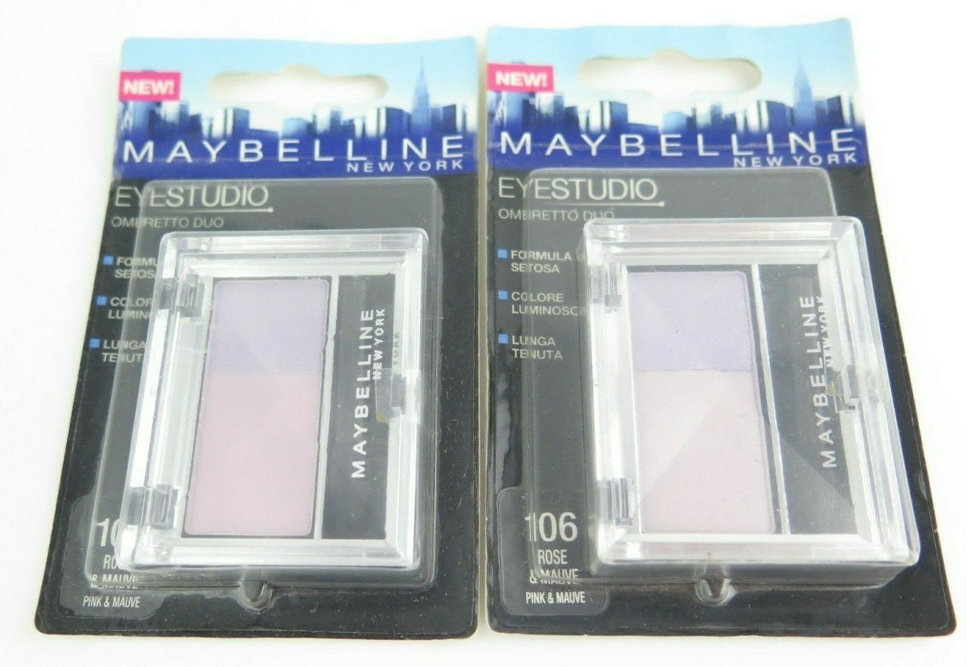 Primary image for Maybelline EyeStudio Ombretto Duo Eyeshadow *Choose your Shade*Twin Pack*