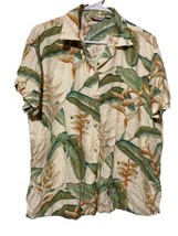 Tori Richard Shirt Mens Large Multicolor Floral Button Up Cotton Casual Hawaiian - £14.23 GBP