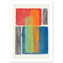 Warm Watercolor Blending Abstract Poster 02 - £14.37 GBP+