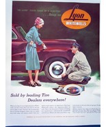 Lyon Whitewalls Magazine Print Art Advertisement 1947 - €6,99 EUR