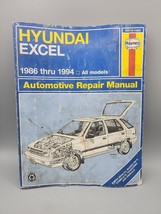 Repair Manual 43015 Haynes Hyundai Excel 1986-1994 - $7.60