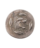 Antigua medalla griega Restrike - Leontini Lion&#39;s Roar &amp; Apollo&#39;s Lau - $18.59 CAD
