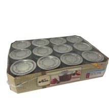 Kerr Jelly Jars Quilted Crystal Design Regular Mouth With Lids New In Box 12 Ct - £15.07 GBP