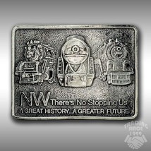 Belt Buckle NW Norfolk &amp; Western Railway Train Steam Engine Locomotive - £31.74 GBP