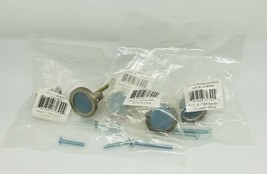 Set of 5 Atlas Homewares 229-BLU/BRN Blue Round Door Knob, Brushed Nickel - $37.39