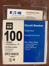 Eaton BR 100A 2-pole 120/240V Thermal Magnetic Circuit Breaker (BR2100CS) - £26.00 GBP