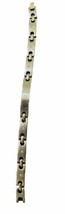 Vintage Stainless Steel ID Bar Bracelet With Gem’s  - £14.78 GBP