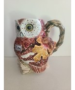 Vintage 1994 Fitz And Floyd Autumn Woods Figural Mugs HTF 5” Owl Fall Acorn - $38.99