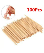 Orange Sticks for Nails Manicure 4 In Wooden Cuticle Pusher &amp; Remover Se... - $176.25 MXN