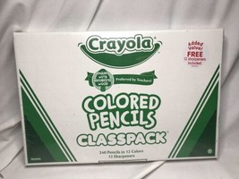Crayola Colored Woodcase Pencil Classpack, 3.3 mm, 12 Assorted Colors/Box SEALED - £22.34 GBP