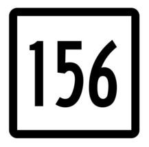 Connecticut State Highway 156 Sticker Decal R5168 Highway Route Sign - $1.45+