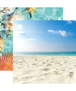 Tropical Sands Double Sided 12&quot;x12&quot; Scrapbook Paper - Single Sheets - $22.81 MXN