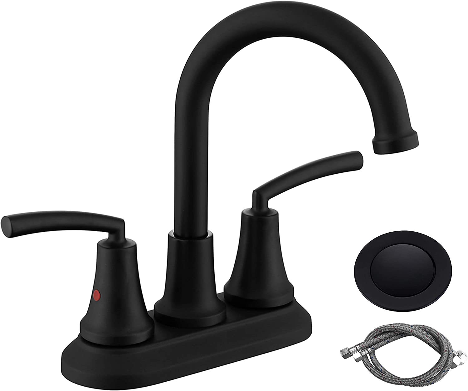 Rkf Swivel Spout Two-Handle Centerset Bathroom Faucet Lavatory Faucet Wi... - $36.94