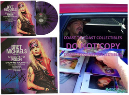 Bret Michaels Signed Poison Show Me Your Hits Album COA Proof Autographed Vinyl - £350.35 GBP