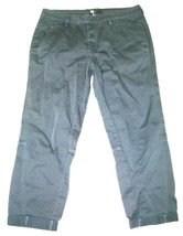 New NWT Womens Prana Pants Janessa Nickel 10 Regular Pockets Blue Gray Crop Capr - $137.61