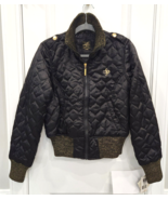 South Pole Back w/Gold Quilted Puffer Jacket Coat Girls Size L 90s Y2K NWT READ - £41.13 GBP