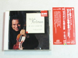 Itzhak Perlman A La Carte Recorded Feb 1995 Japan Promo Cd TOCE-8730 Classical - £10.12 GBP