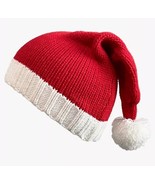 Long Santa Hat Knitted Christmas Hats Winter Crochet Xmas Stocking Hat f... - $271.67 MXN