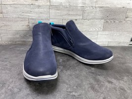 Clarks Women 10 M Breeze Clover shoes Blue Leather Slip On Comfort Ankle... - $509.16 MXN